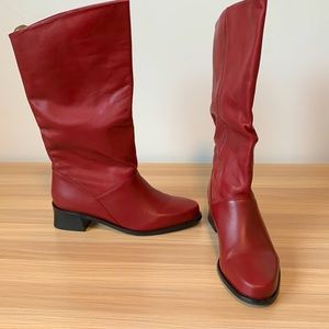 Markon Calf Red Boots Size 7